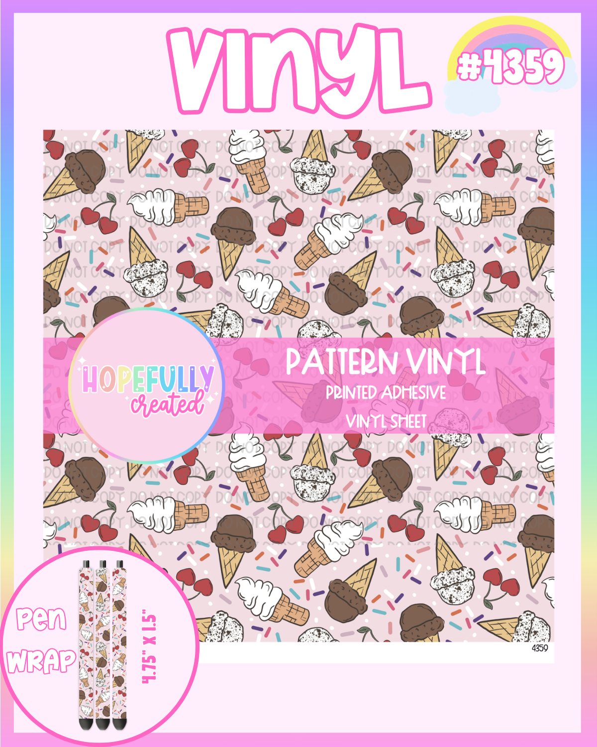 Ice Cream Vinyl Collection - 4359