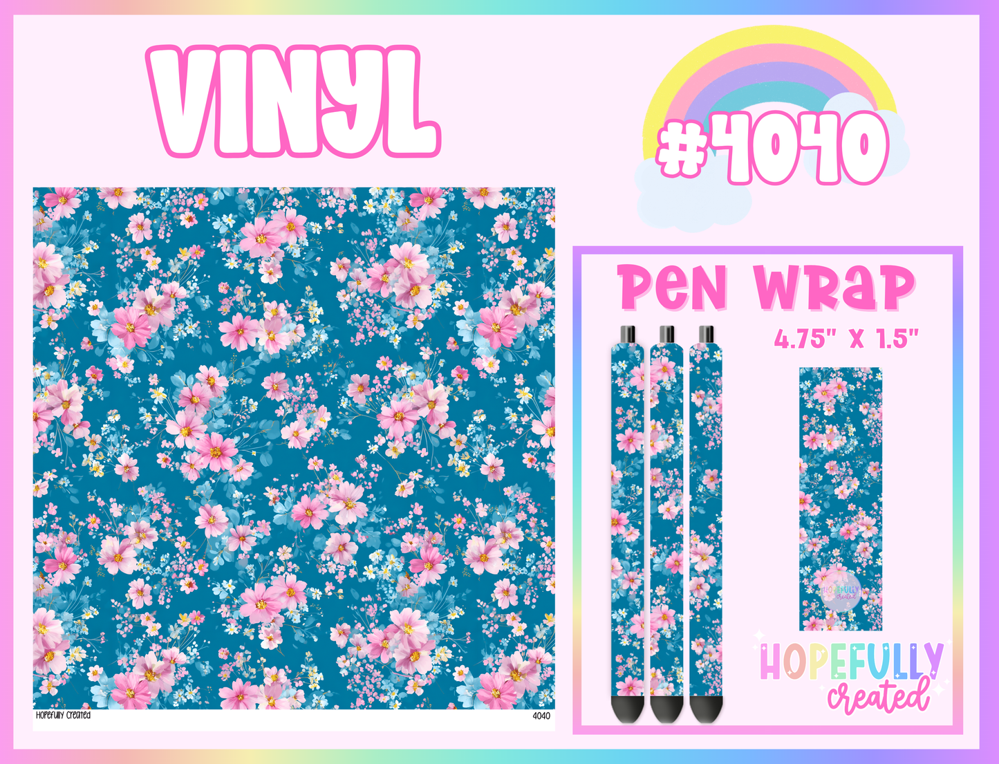 Floral Vinyl Collection - 4040