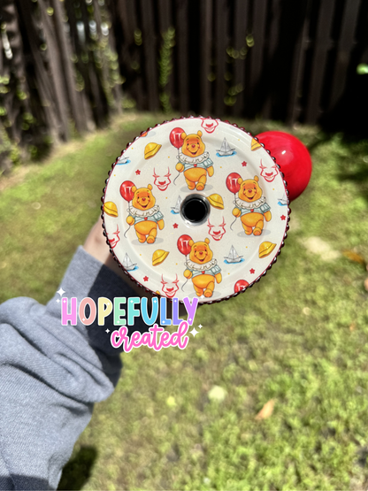 Clown Bear Tumbler (Made to Order)