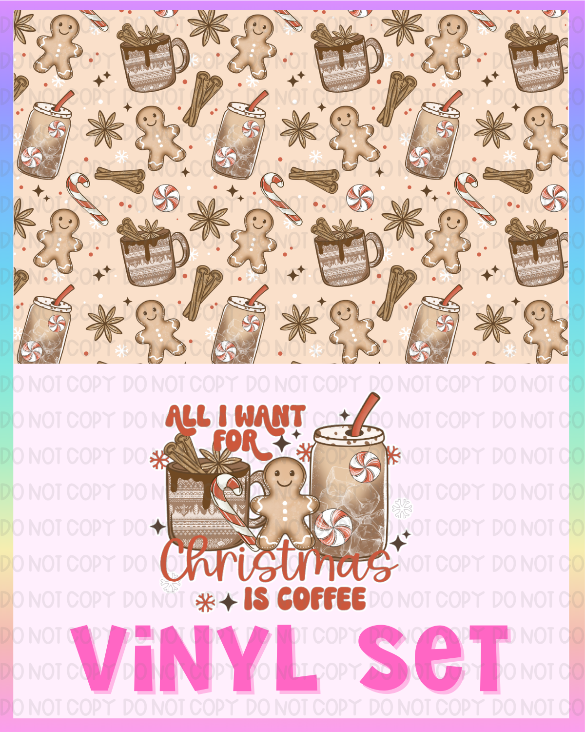 Christmas Coffee Vinyl Set