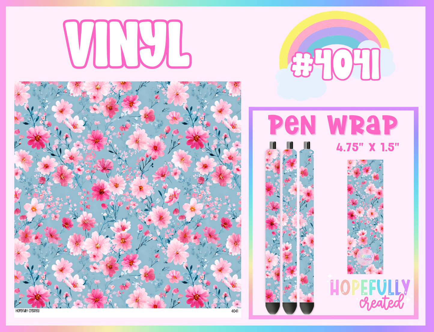 Floral Vinyl Collection - 4041