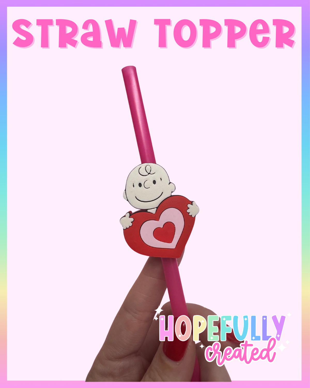 CB Heart Straw Topper