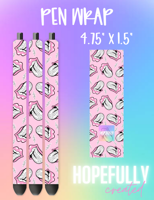 Pink Tongue Pen Wrap-357 VIP