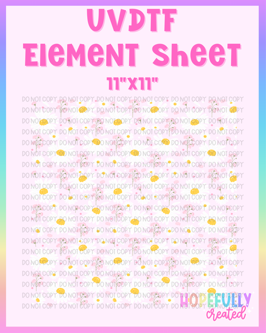 Daisies UVDTF Element Sheet