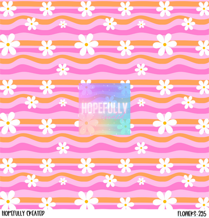 Wavy Flowers Vinyl Collection - 295