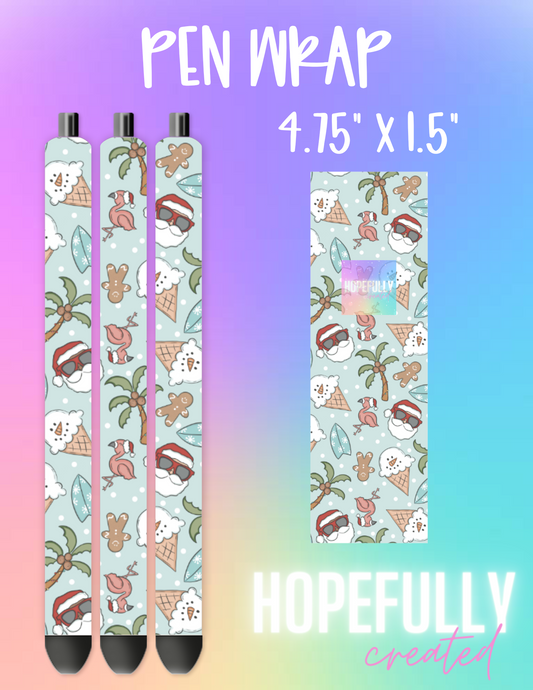 Tropical Christmas Pen Wrap-601