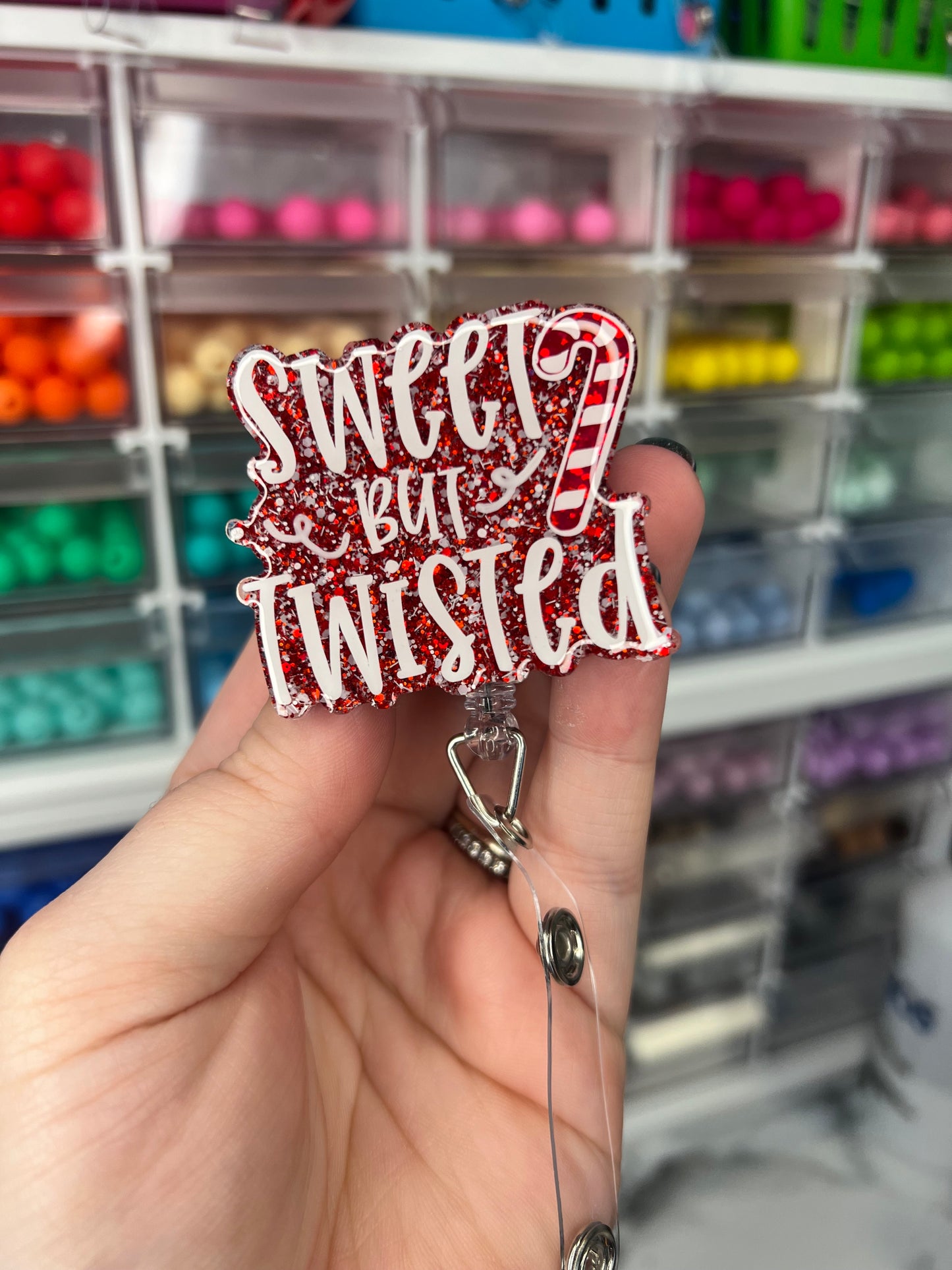 Sweet but Twisted Badge Reel