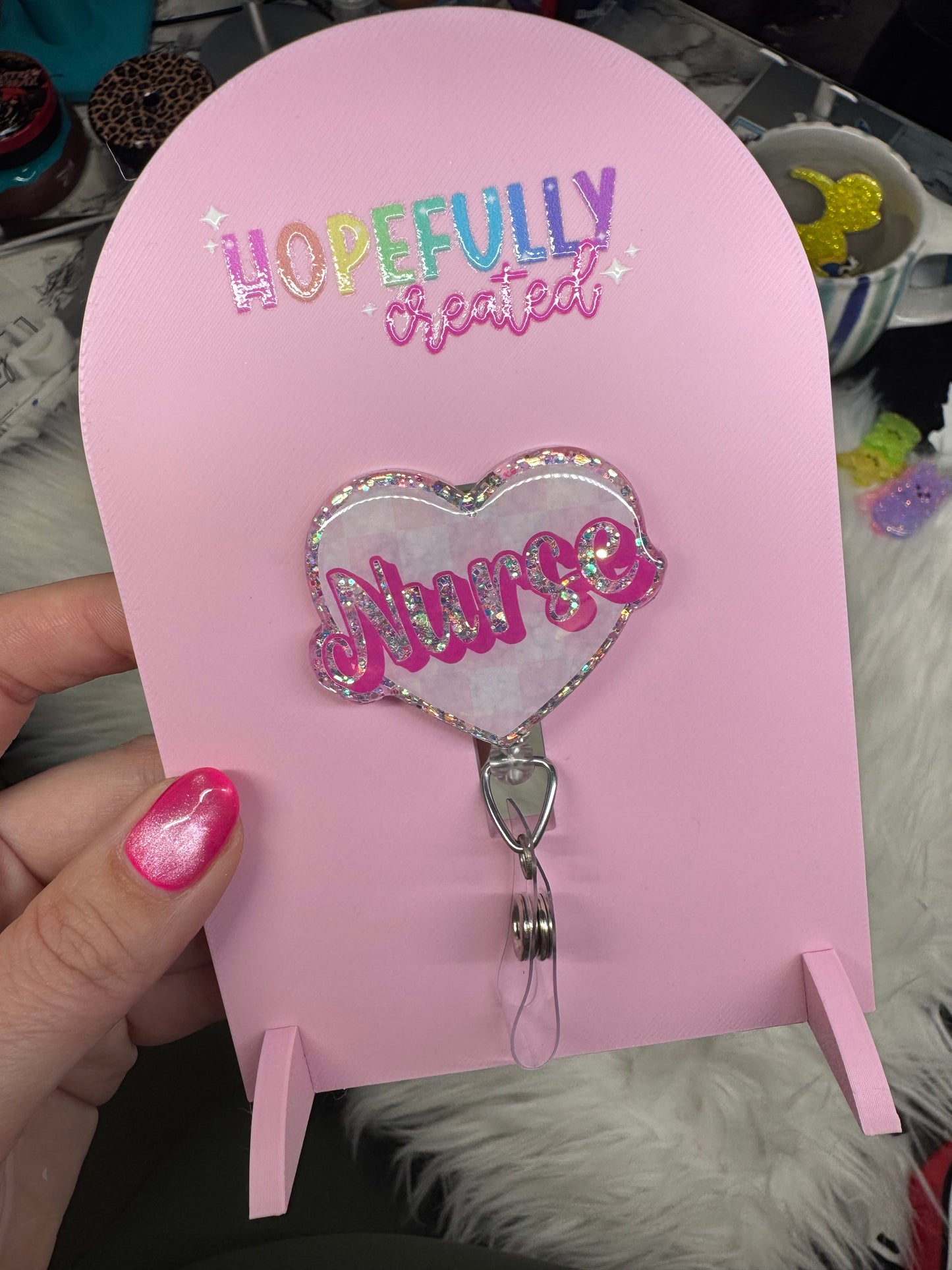 Nurse Heart Badge Reel