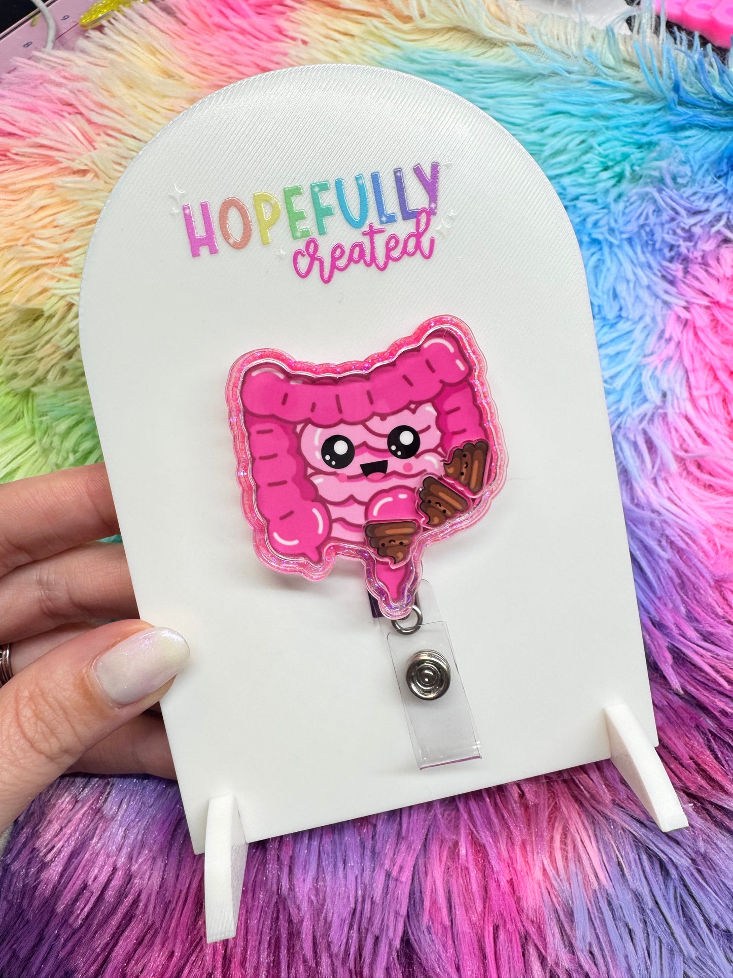 Intestines Shaker Badge Reel