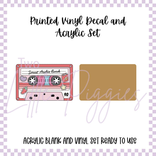 Printed Vinyl and Acrylic Set - Cassette Tapes - Smut Audio Book