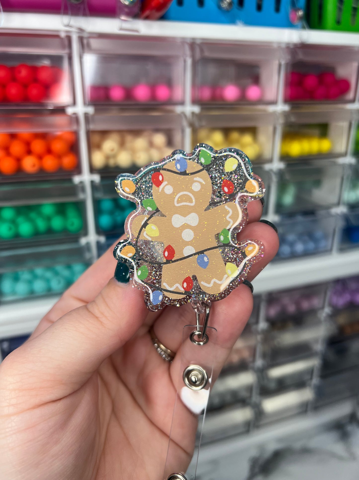 Tangled Gingerbread Badge Reel