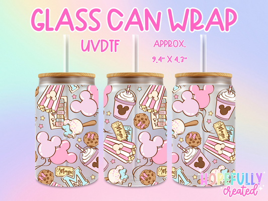 Mouse Snacks UVDTF Glass Can Wrap