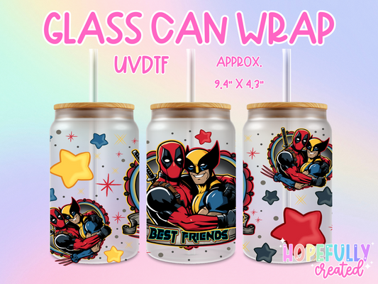 D & W UVDTF Glass Can Wrap