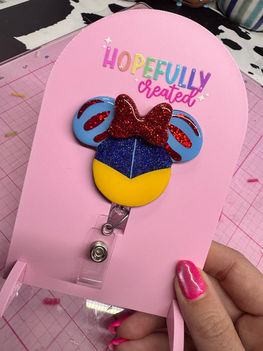 Snow W Badge Reel
