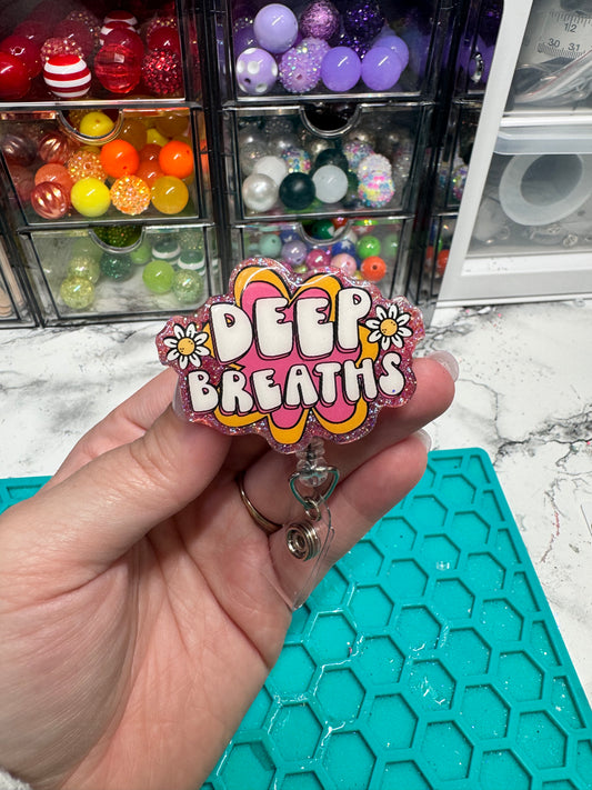 Deep Breaths Badge Reel