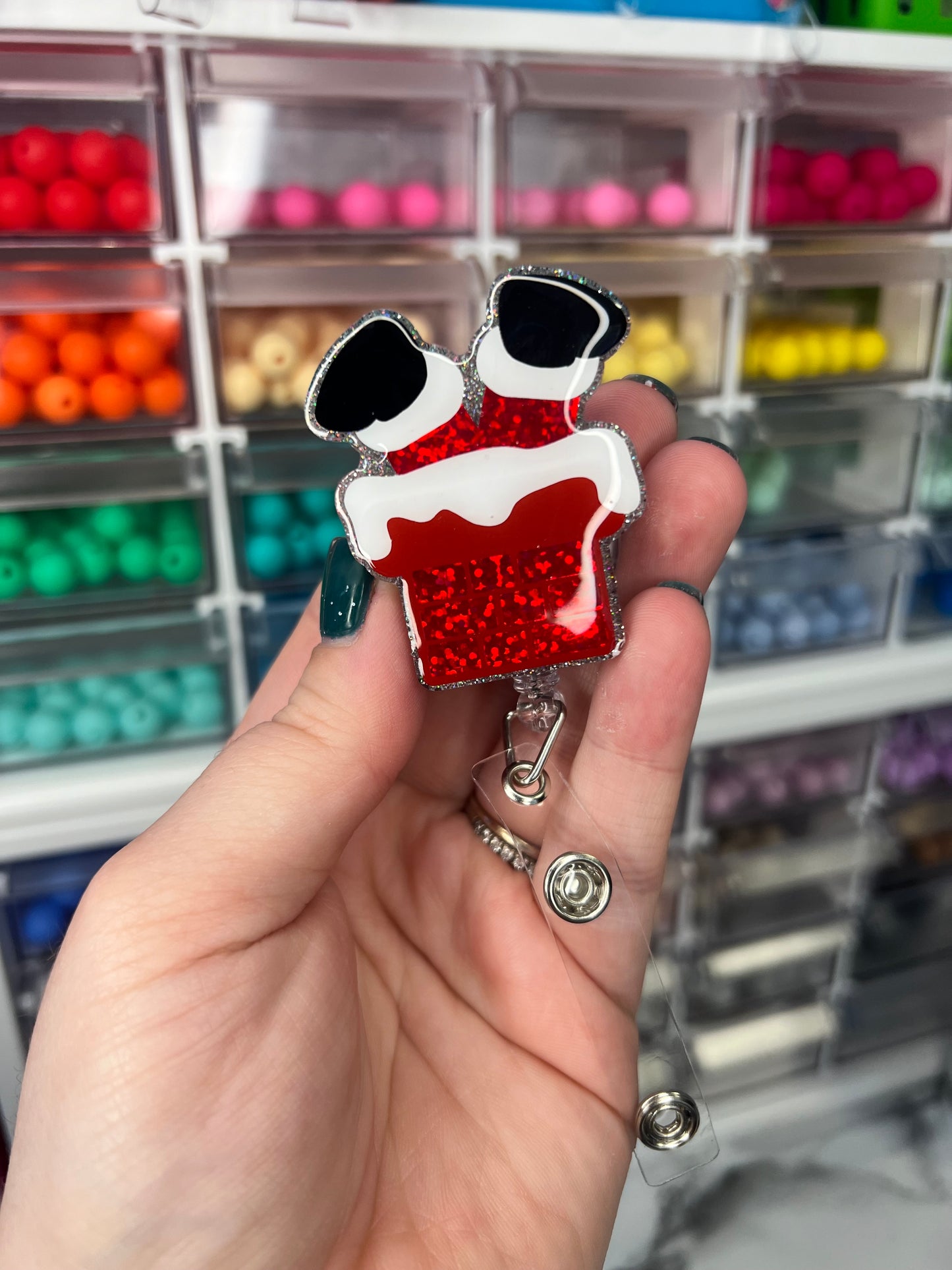 Chimney Santa Badge Reel