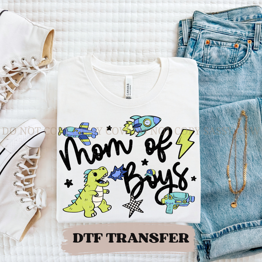 MOM OF BOYS - DTF TRANSFER 0396