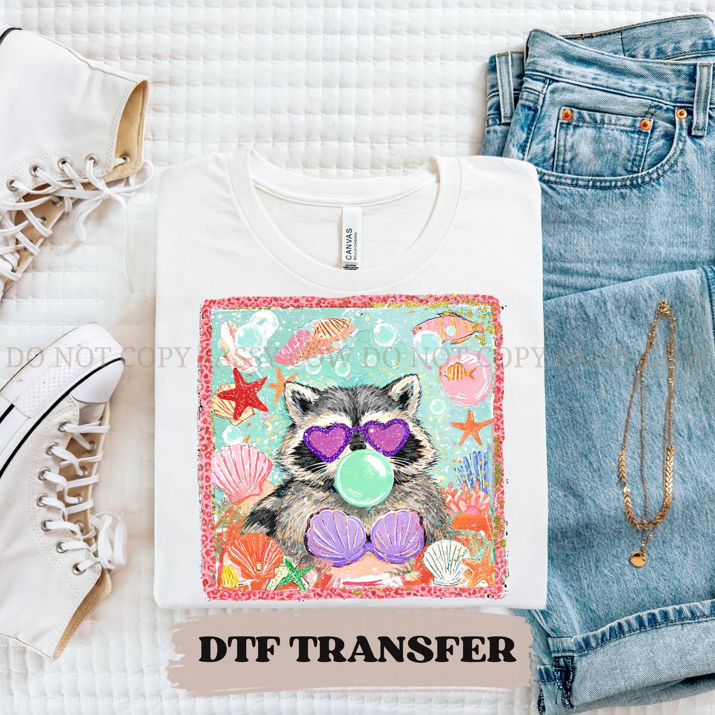 THE LITTLE RACOON - DTF TRANSFER 0430