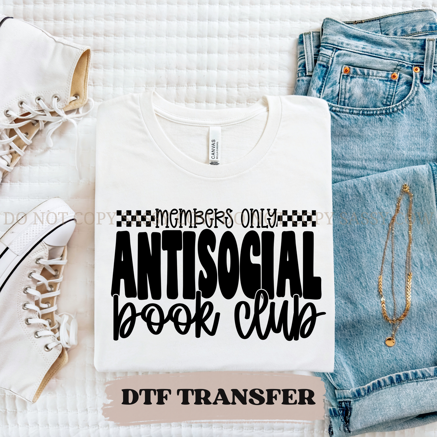 ANTI SOCIAL BOOK CLUB - DTF TRANSFER 0280