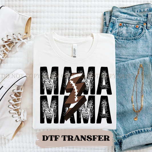 FOOTBALL BOLT MAMA - DTF TRANSFER 0358