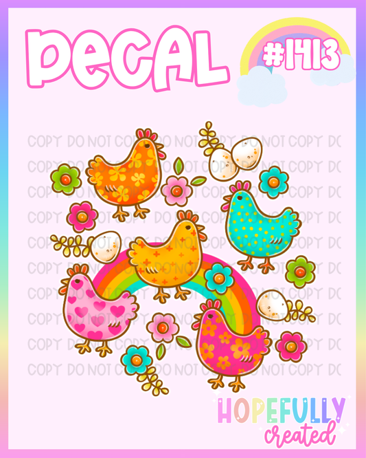 Chickens Decal-1413