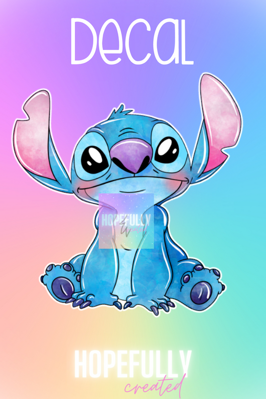 Blue Alien Decal-90 VIP