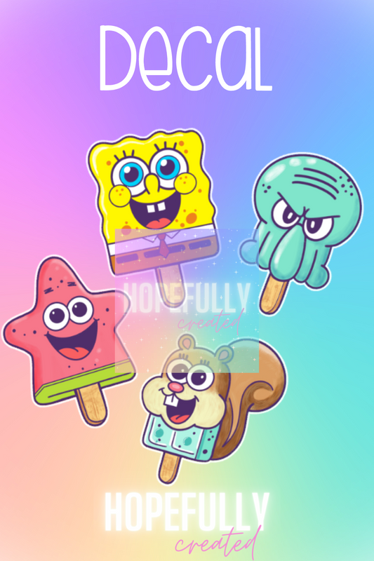 Sponge Pops Decal-129 VIP