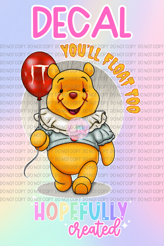 Clown Bear Decal-421 VIP