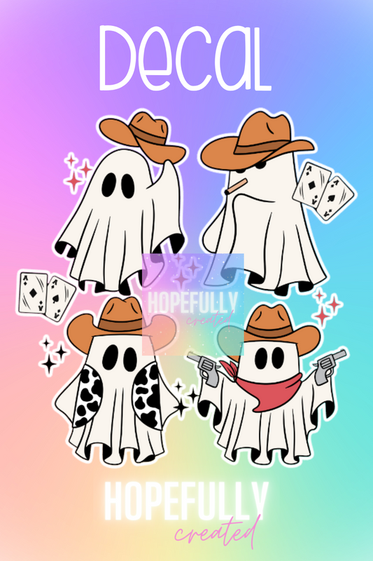 Cowboy Ghost Decal-9