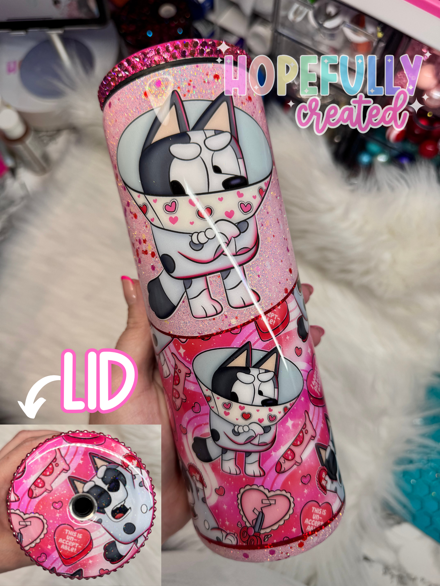 Vday Dog 20 oz Tumbler