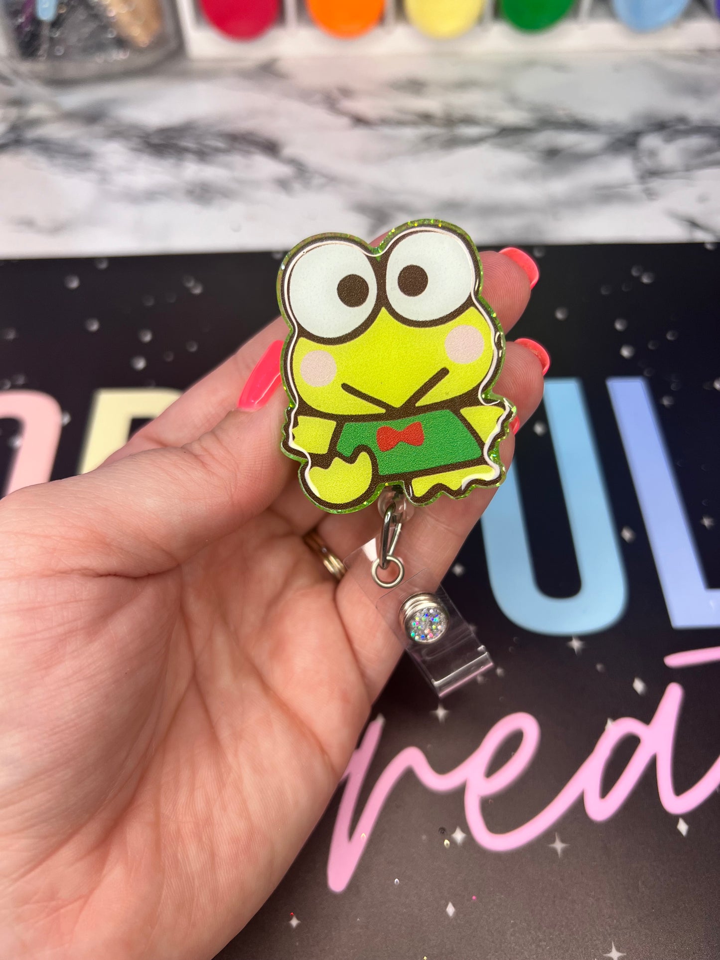 Frog Badge Reel