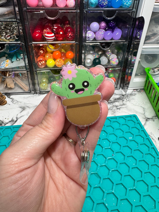 Cactus Badge Reel