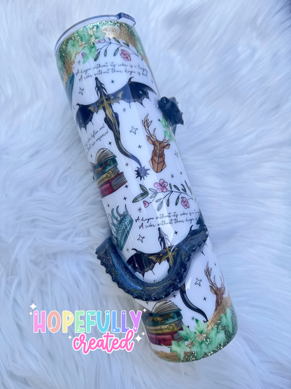 Dragon Book Inspired Tumbler *GREEN (Made to Order) TAT 4-6 weeks!