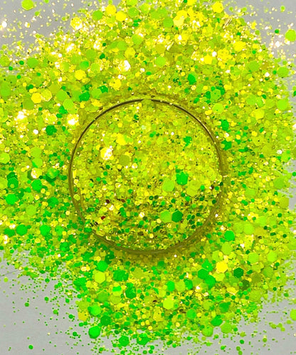 BIKINI BOTTOM - Chunky Color Shift  Glitter Mix