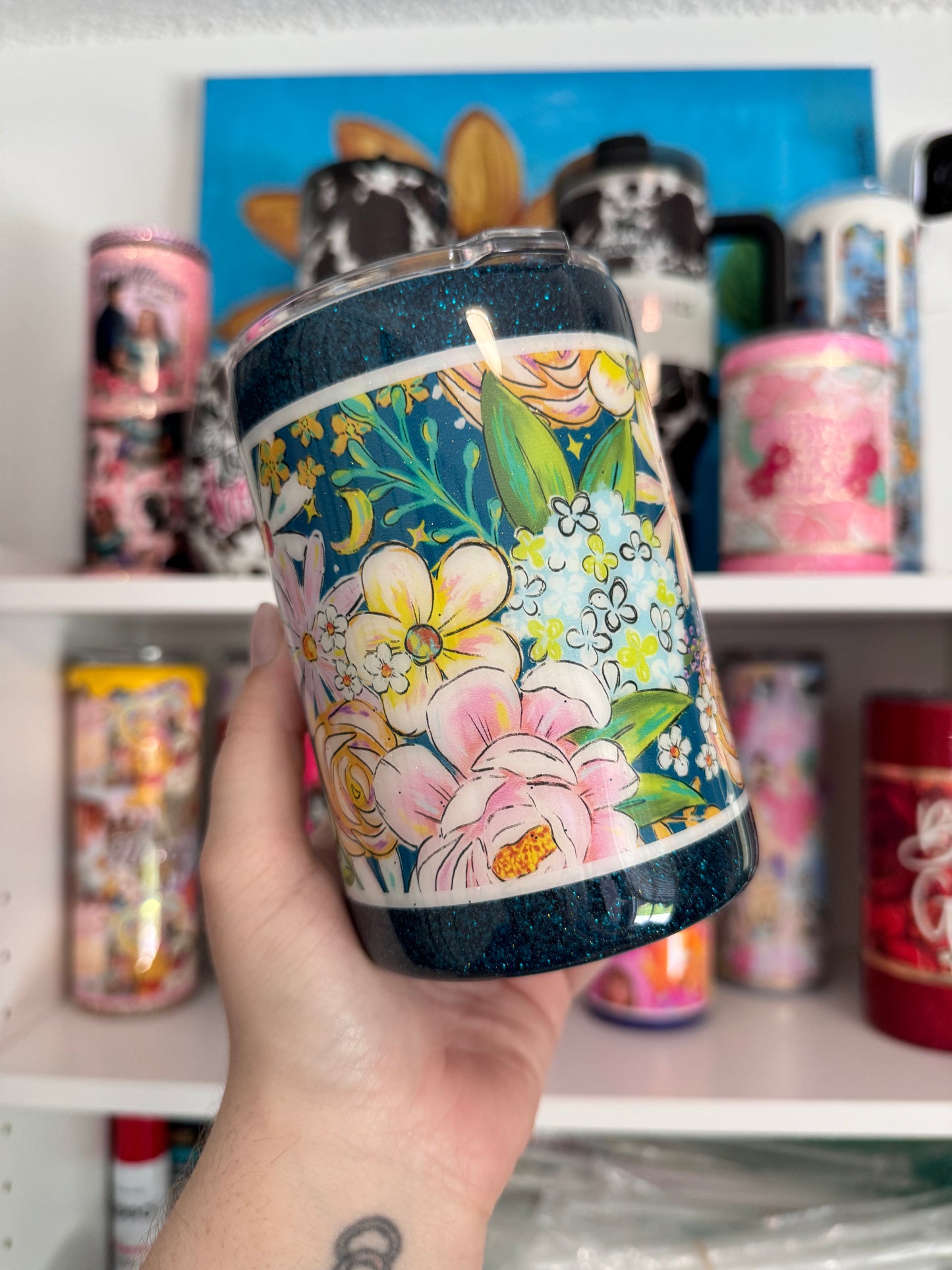 Floral 14 oz Tumbler