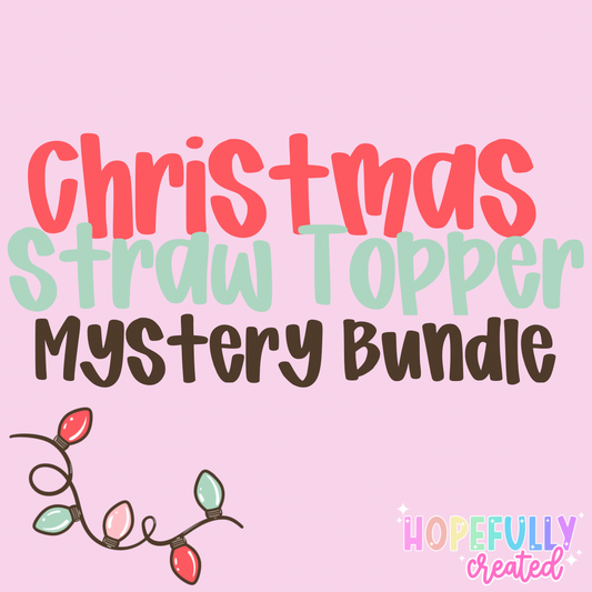 Christmas Straw Topper Mystery Bundle