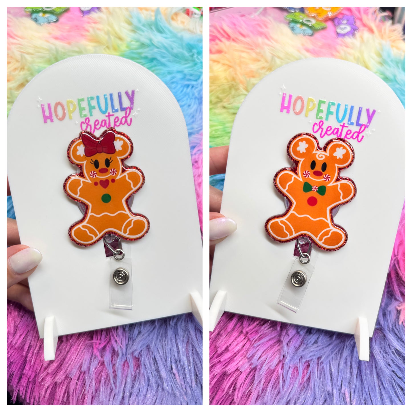 Mouse Gingerbread Badge Reel