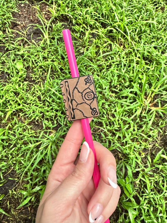 Spellbook Straw Topper