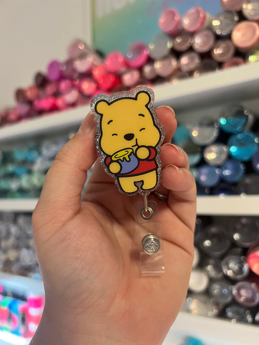 Pooh Bear Badge Reel