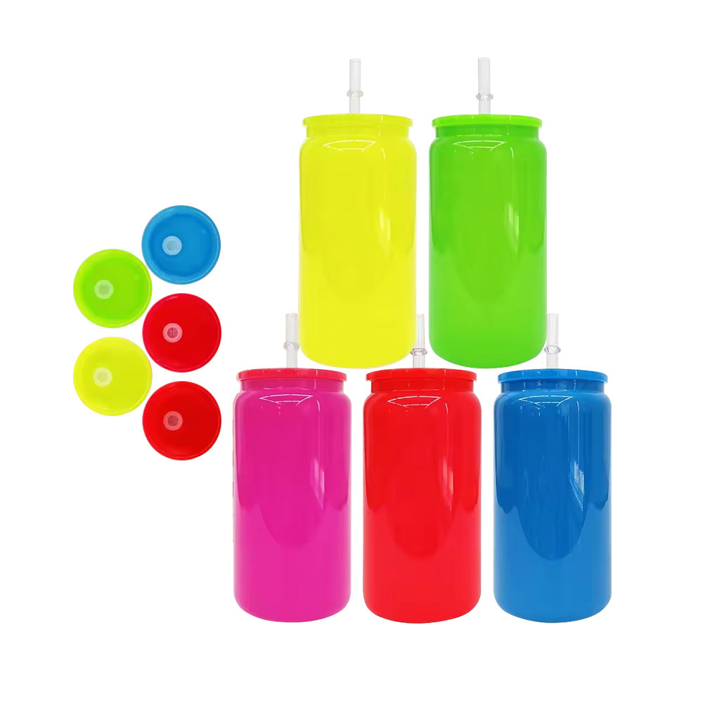 16 oz NEON Glass Can Tumbler