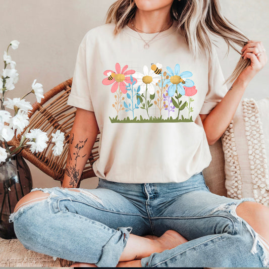 GARDEN DAISIES DTF Transfer