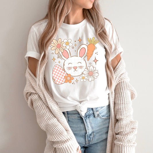 THE EASTER BUNNY GRID DTF Transfer