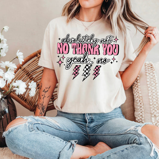 ABSOLUTELY NOT DTF Transfer