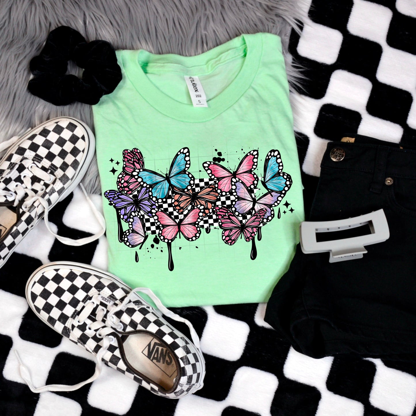 COLORFUL BUTTERFLIES DTF Transfer