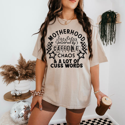 MOTHERHOOD, CAFFIENE AND CHAOS  DTF Transfer
