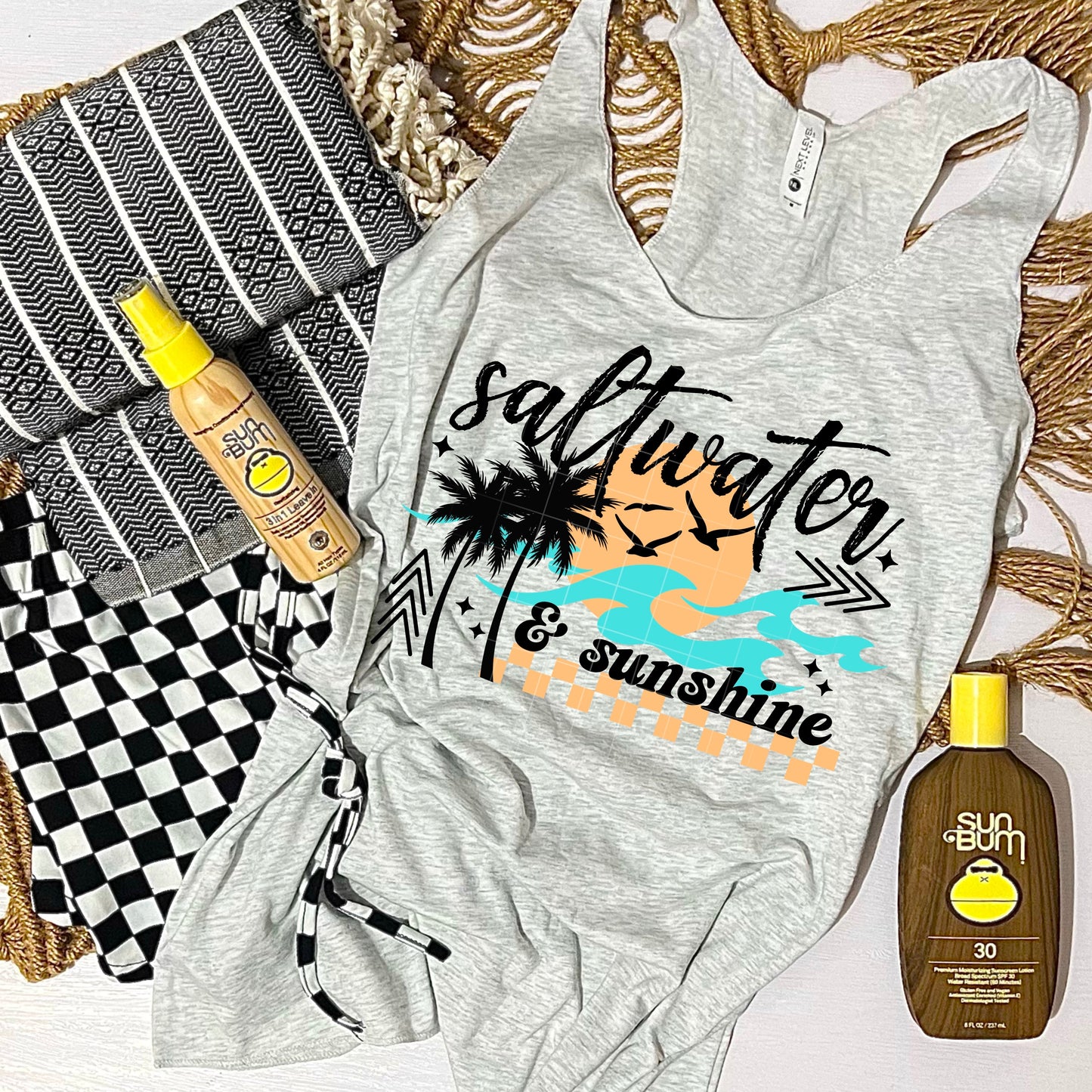 SALTWATER WAVE DTF Transfer