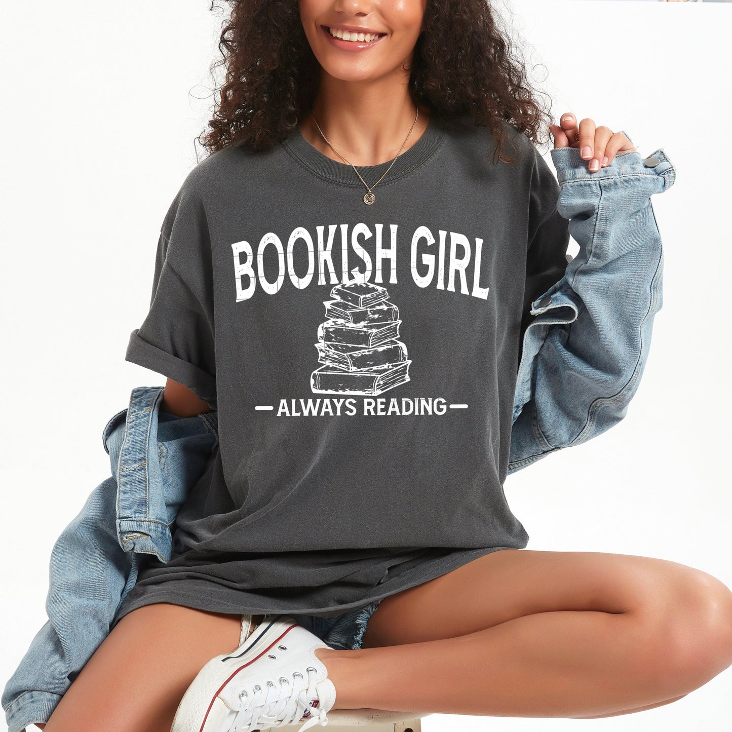 BOOKISH GIRL, ALWAYS READING DTF Transfer
