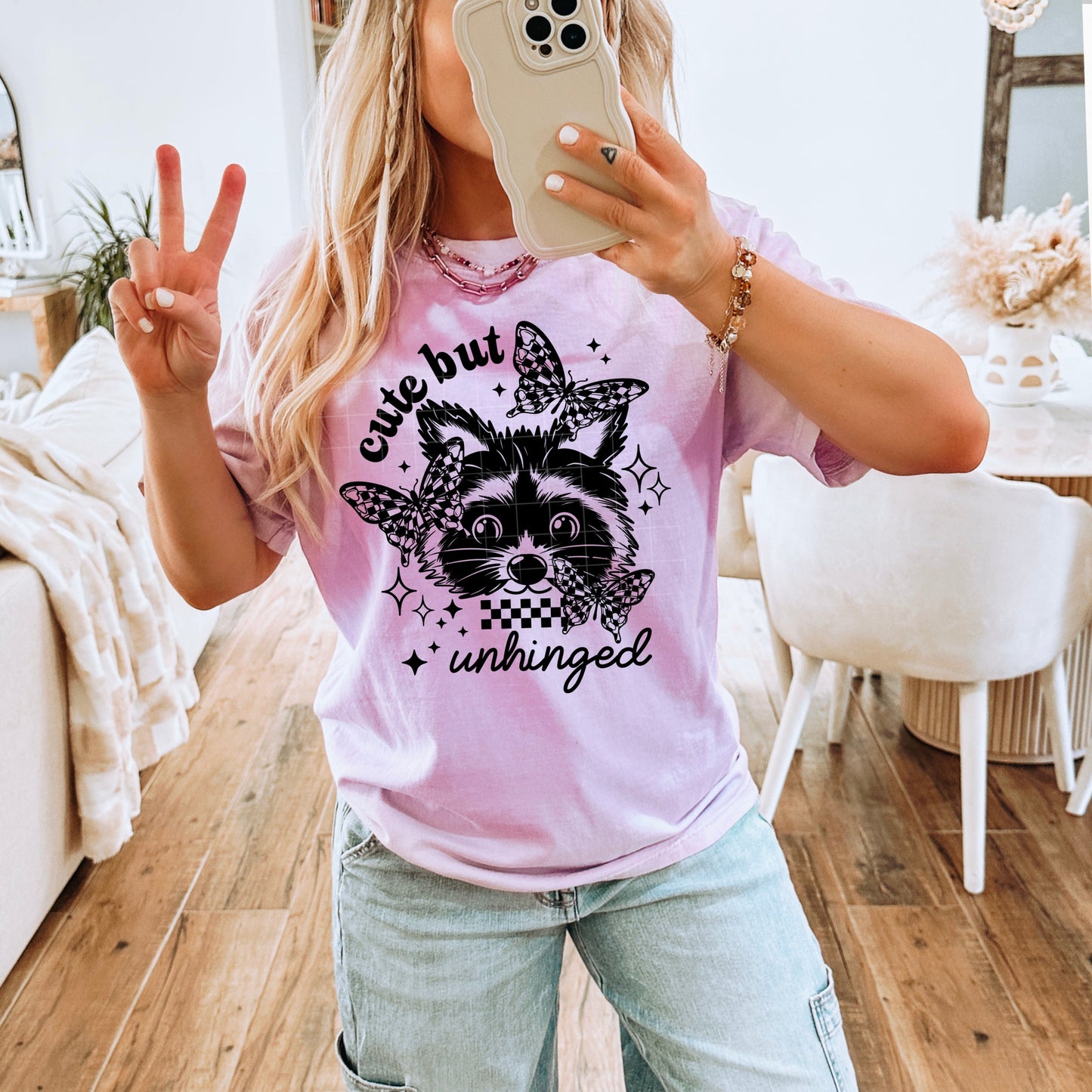 CUTE BUT UNHINGED DTF Transfer