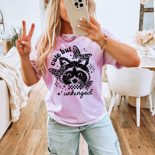 CUTE BUT UNHINGED DTF Transfer