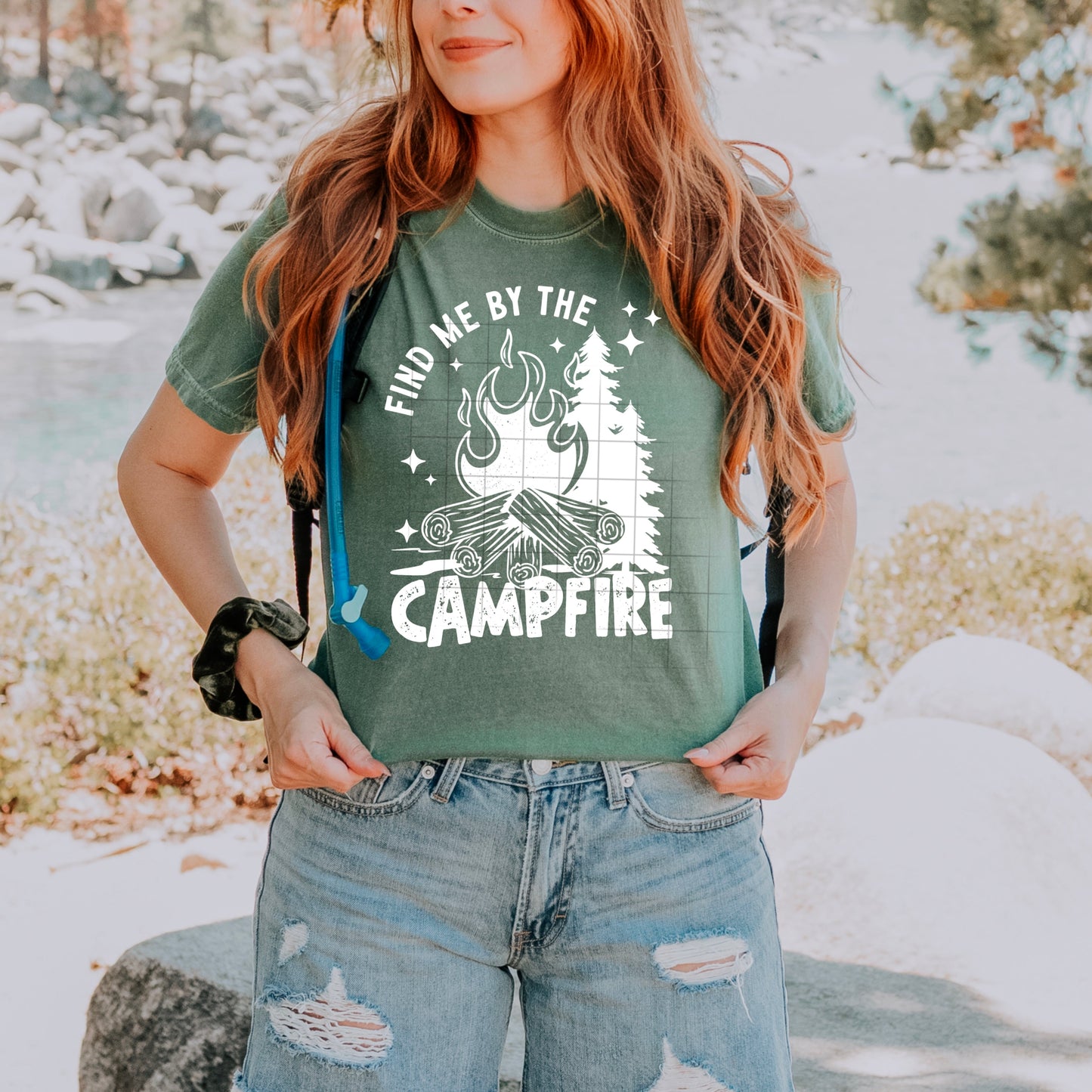 FIND ME BY THE CAMPFIRE DTF Transfer